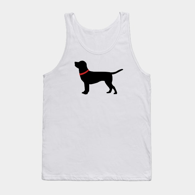 Black Labrador Tank Top by designInk